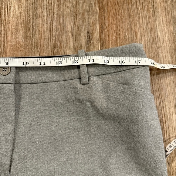 Talbots Hampshire Straight Ankle Pants Women’s Sz 12 Grey Rattan Neutral Office - Picture 6 of 9